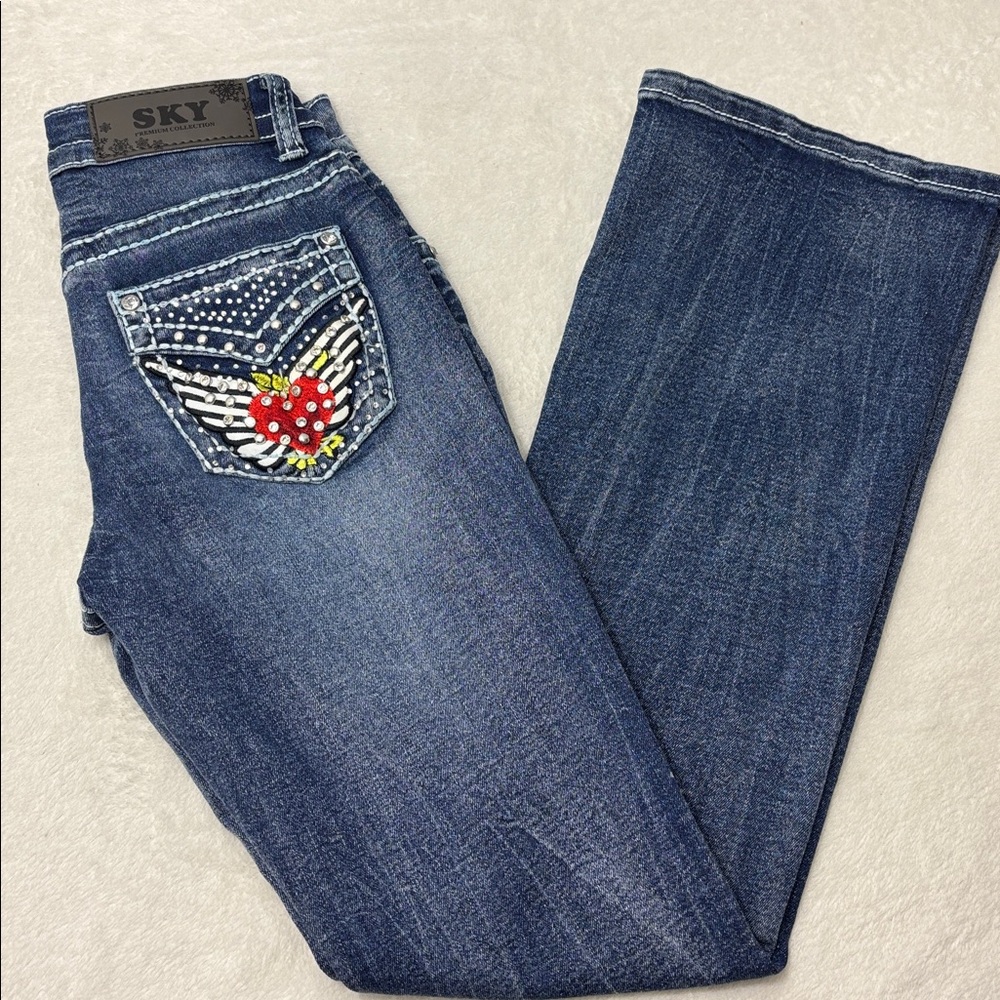 Sky Bootcut Low rise Jeans - Dark Blue size 1/2